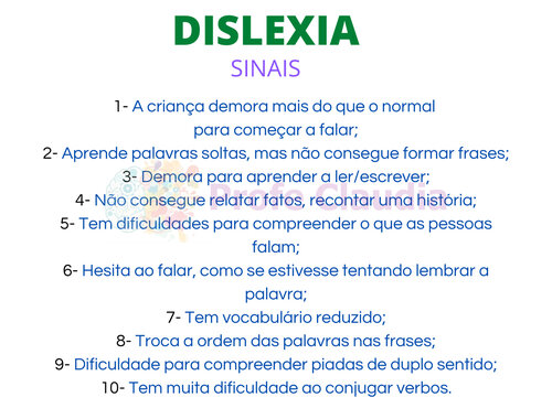 Dislexia Sinais Profe Claudia Koch Neuropsicopedagogia